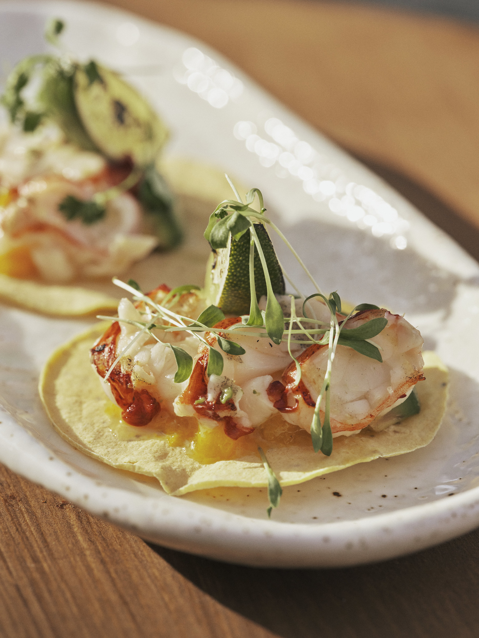 Prawn tostadas